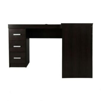 Muebles Dico Escritorio en l con 3 cajones fenix jm-1184 café oferta