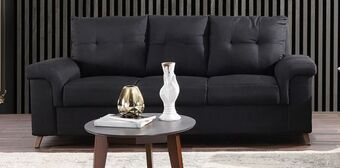 Muebles Dico Sofá uma negro oferta