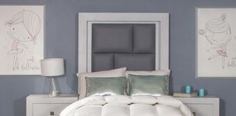 Muebles Dico Cabecera individual braham gris oferta