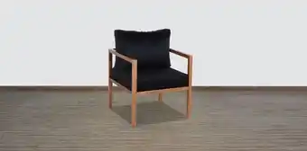 Muebles Dico Sillón ocasional nogal bardot negro oferta