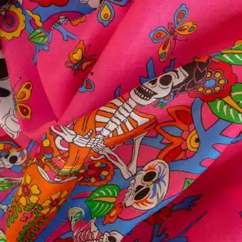 Tafetán- árbol de los muertos rosa