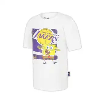 Playera nba x bob esponja los angeles lakers infantil unisex