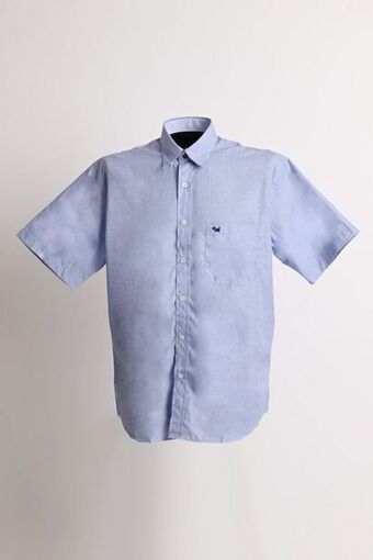 Camisa fil a fil manga corta