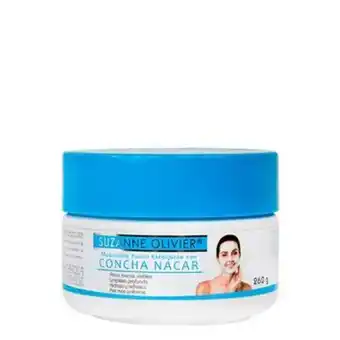 Mascarilla exfoliante con concha nacar, suzanne oliver 260 g