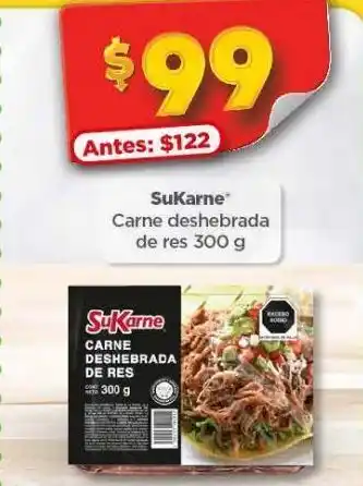 Bodega Aurrerá Carne deshebrada de res 300g sukarne oferta