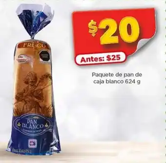 Bodega Aurrerá Paquete de pan de caja blanco 524g oferta