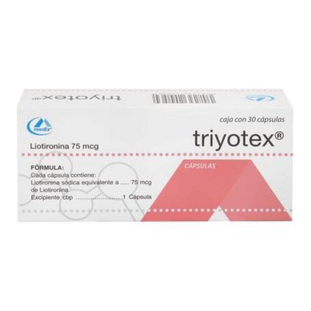 Sam's Club Triyotex 75 mcg con 30 cápsulas oferta