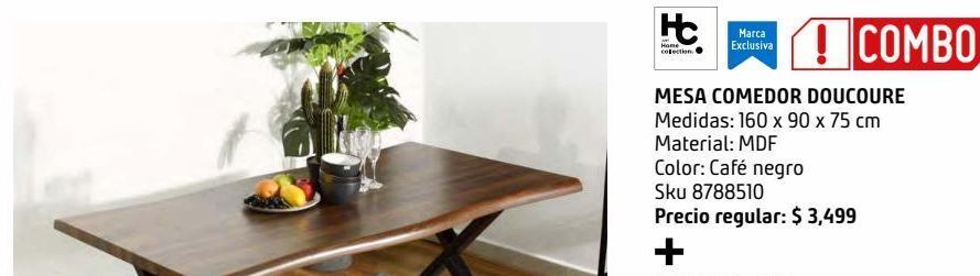 Sodimac Homecenter Mesa comedor 6 personas doucoure oferta