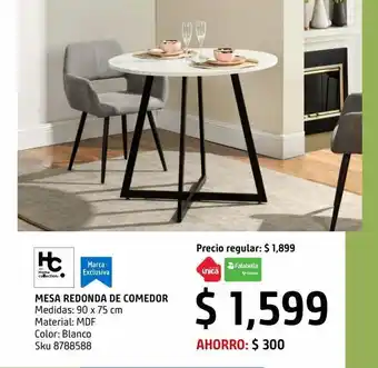 Sodimac Homecenter Mesa comedor redondo oferta