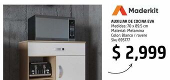 Auxiliar de cocina eva 70x89.5 cm
