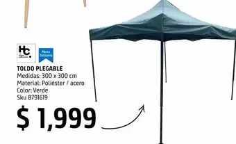 Sodimac Homecenter Toldo plegable 3x3 m. oferta
