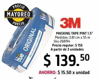 Sodimac Homecenter Masking tape pint 1.5" 1 rollo oferta