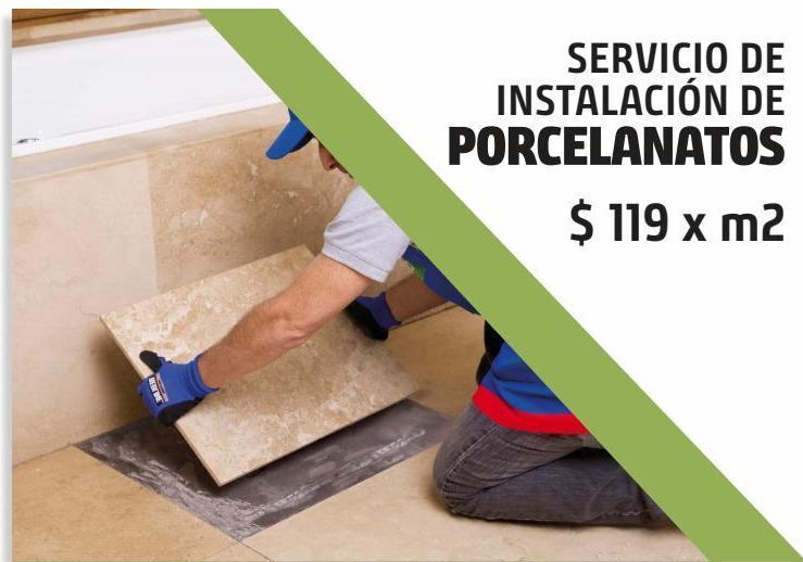 Sodimac Homecenter Instalación de porcelanatos x m2 oferta