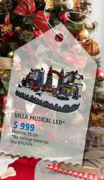 Sodimac Homecenter Villa musical led 35cm s/bat oferta