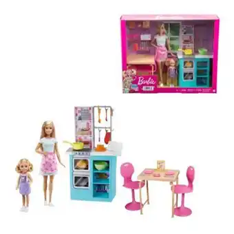 Set de cocina barbie y chelsea mattel con accesorios