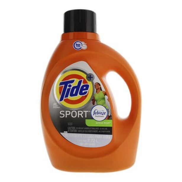 Soriana Híper Detergente liquido he sport tide 2.7 lt oferta