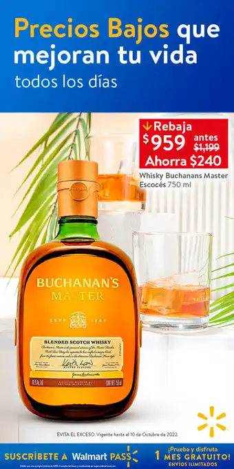 Buchanan's Master Whisky Escoces 750 ml