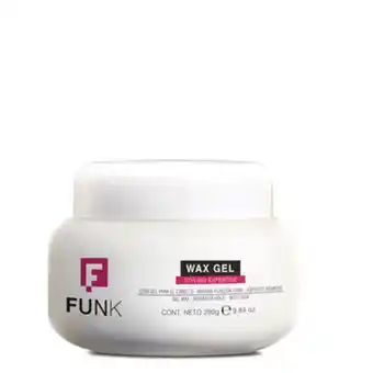 Cera en gel para el cabello máxima fijación, funk 280 g