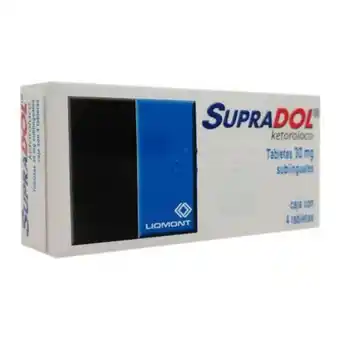 Sam's Club Supradol 30 mg 4 tabletas oferta