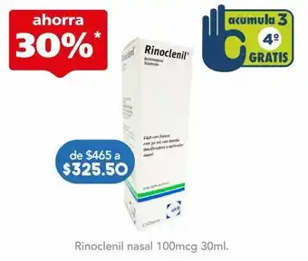 Farmacia San Pablo Rinoclenil nasal sus 100mcg fra c/30 oferta