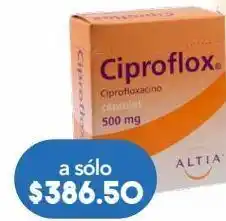 Farmacia San Pablo Ciproflox cap 500mg caj c/12 oferta