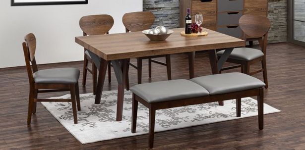 Muebles Dico Comedor oleg nogal con banca oferta