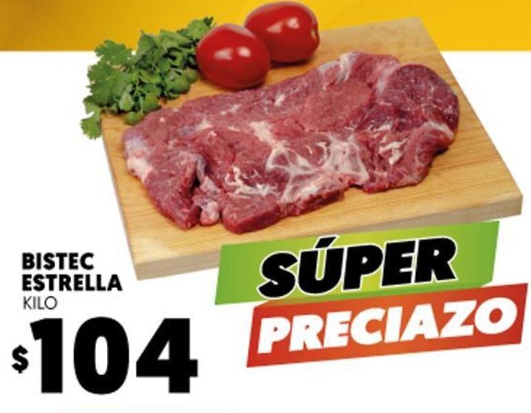Merco Bistec Estrella kilo oferta
