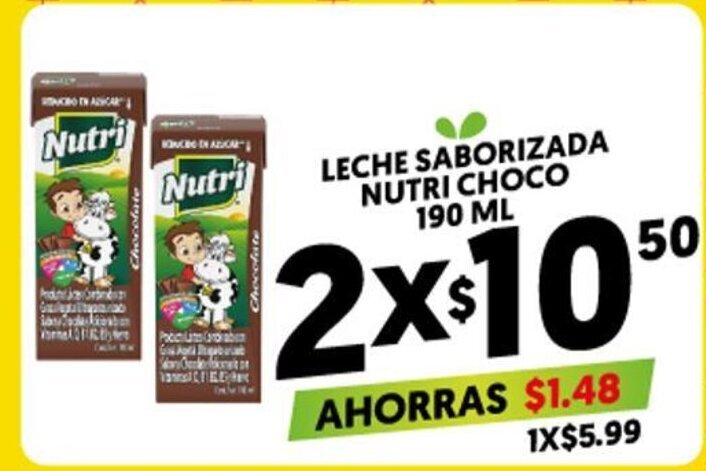 Merco Nutri Choco Leche Saborizada 190 ml oferta
