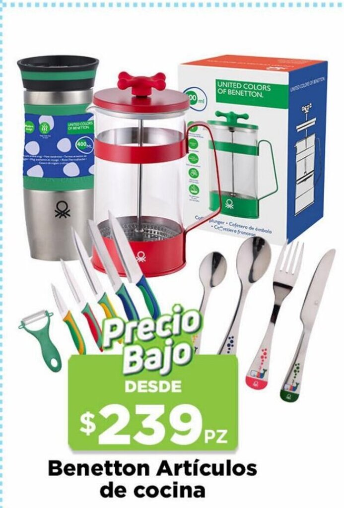 HEB Benetton Articulos de cocina oferta