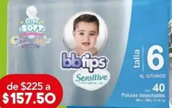 Bbtips pañal etapa 6 c/40pz