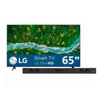 Sam's Club Pantalla lg 65 pulgadas uhd smart tv 65up7710psb + barra de sonido sk1d oferta