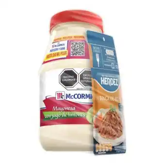 Sam's Club Mayonesa mccormick con jugo de limones 1.73 kg + pouch de tinga de atun 75 g oferta