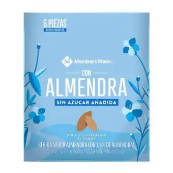 Sam's Club Bebida de almendra member's mark sin azúcar añadida 6 pzas de 946ml c/u oferta