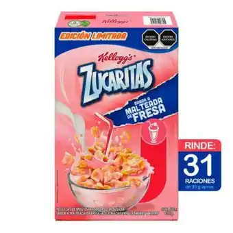 Cereal kellogg's zucaritas malteada fresa 1075 g
