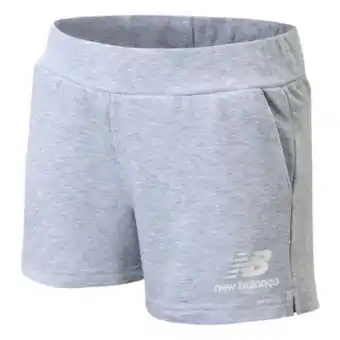 New Balance Nb essentials stacked logo french terry short kids oferta