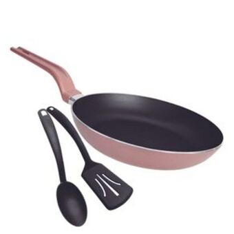 El Bodegón Sartén + utensilios ekco rosa hecho de aluminio con antiadherente duraflon® pro oferta