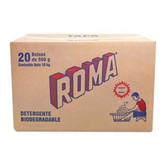 Detergente en polvo roma 20 pzas de 500 g