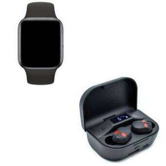 El Bodegón Reloj inteligente y audifonos bluetooth kit audifonos craneo + smartwatch oferta