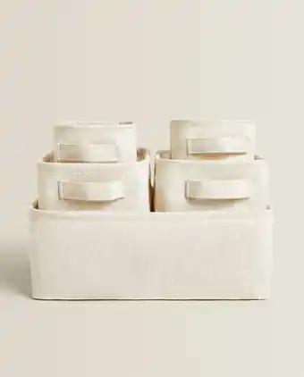 Cesta multiusos con lino