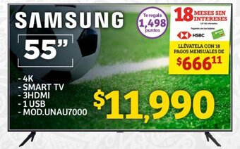 Soriana Híper Samsung Smart TV 55" oferta