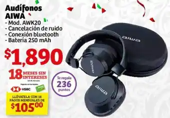 Soriana Híper AIWA Audifonos oferta