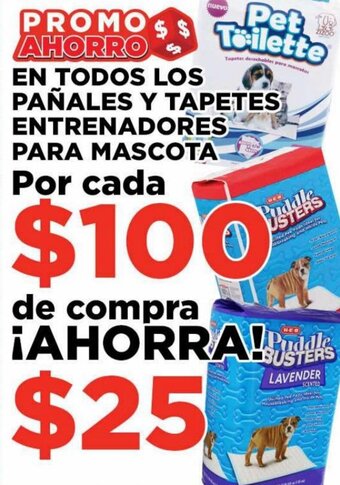 En Todos Los Pañales y Tapetes Entrenadores para Mascota Por Cada