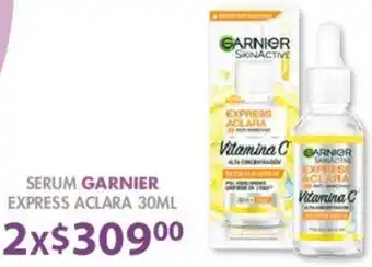 Soriana Híper Serum Garnier Express Aclara 30ml oferta
