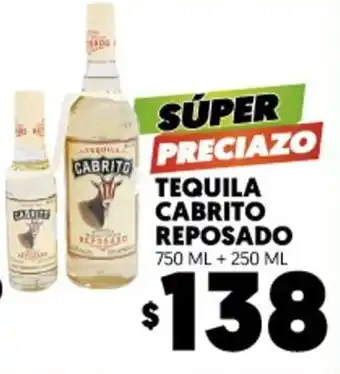 Cabrito Tequila Reposado 750 ml + 250 ml