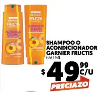 Merco Garnier Fructis Shampoo o Acondicionador 650 ml oferta