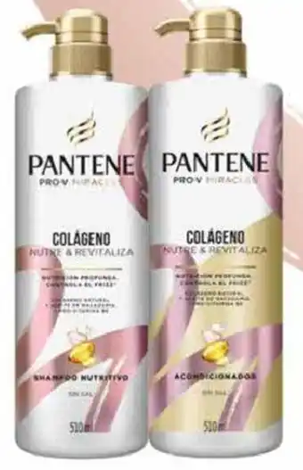 Soriana Híper Línea Pantene Colágeno Shampoo y Acondicionador 510ml oferta