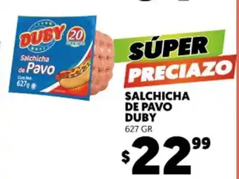 Merco Duby Salchicha de Pavo 627 gr oferta