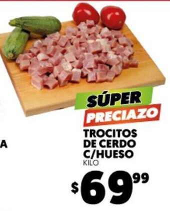 Merco Trocitos de cerdo c/hueso kilo oferta