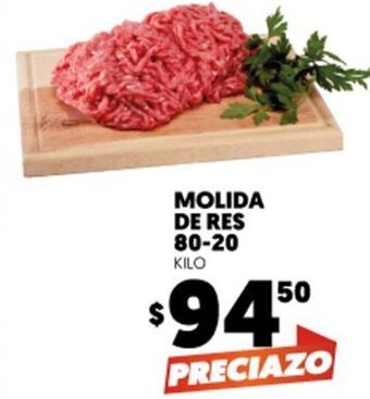 Merco Molida de res 80-20 kilo oferta