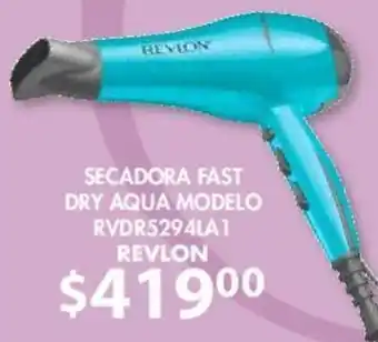 Soriana Híper Secadora Fast Dry Aqua Modelo RVDR5294LA1 Revlon oferta
